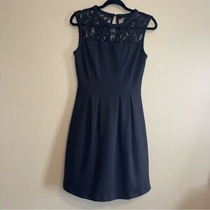 Kut from the Kloth Black Pleated Sheath Dress Size 2